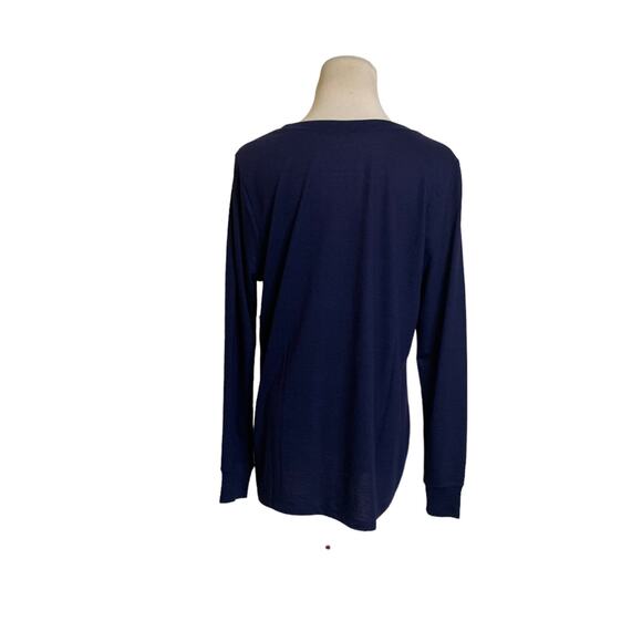 Torrid blue long sleeves crew neck top size M/L - Picture 2 of 11